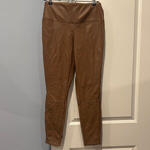 Faux leather Brown leggings